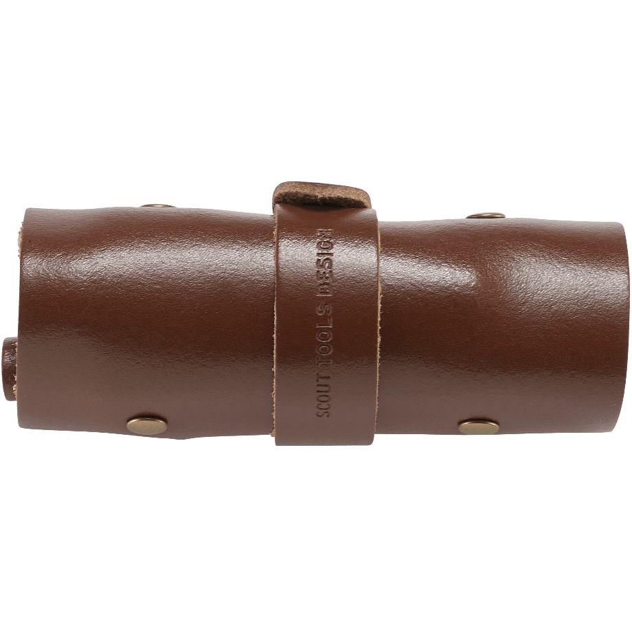CRKT Hex Bit Driver Leather Tool Roll Picture of Columbia River Knife & Tool HEX BIT DRIVER LEATHER TOOL ROLL