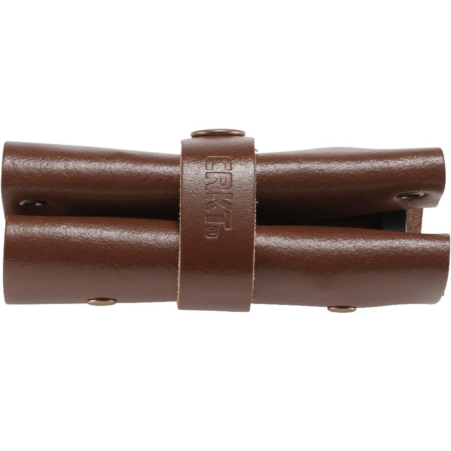 CRKT Hex Bit Driver Leather Tool Roll Picture of Columbia River Knife & Tool HEX BIT DRIVER LEATHER TOOL ROLL