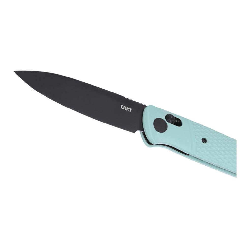 CRKT Counterpart Folding Knife 3-2/5" Drop Point Blade Black Aqua Picture of Columbia River Knife & Tool Counterpart Aqua