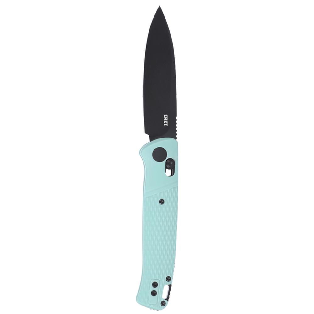 CRKT Counterpart Folding Knife 3-2/5" Drop Point Blade Black Aqua Picture of Columbia River Knife & Tool Counterpart Aqua