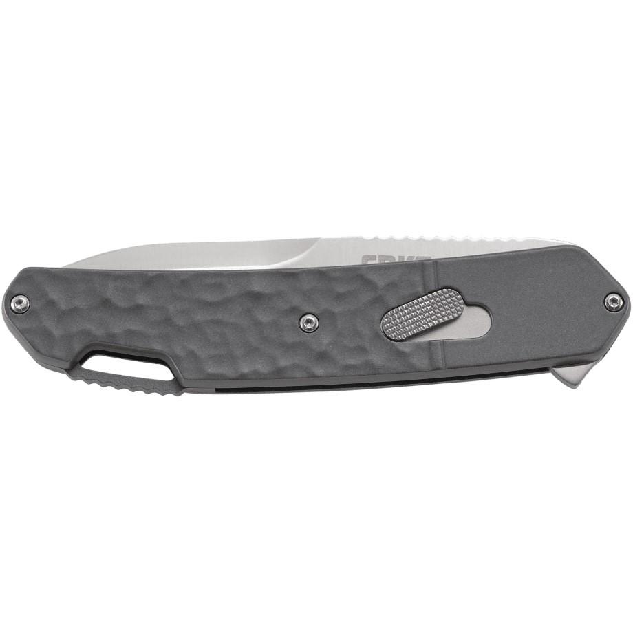 CRKT Bona Fide Silver Folding Knife 3 3/5" Blade Grey Picture of Columbia River Knife & Tool BONA FIDE SILVER