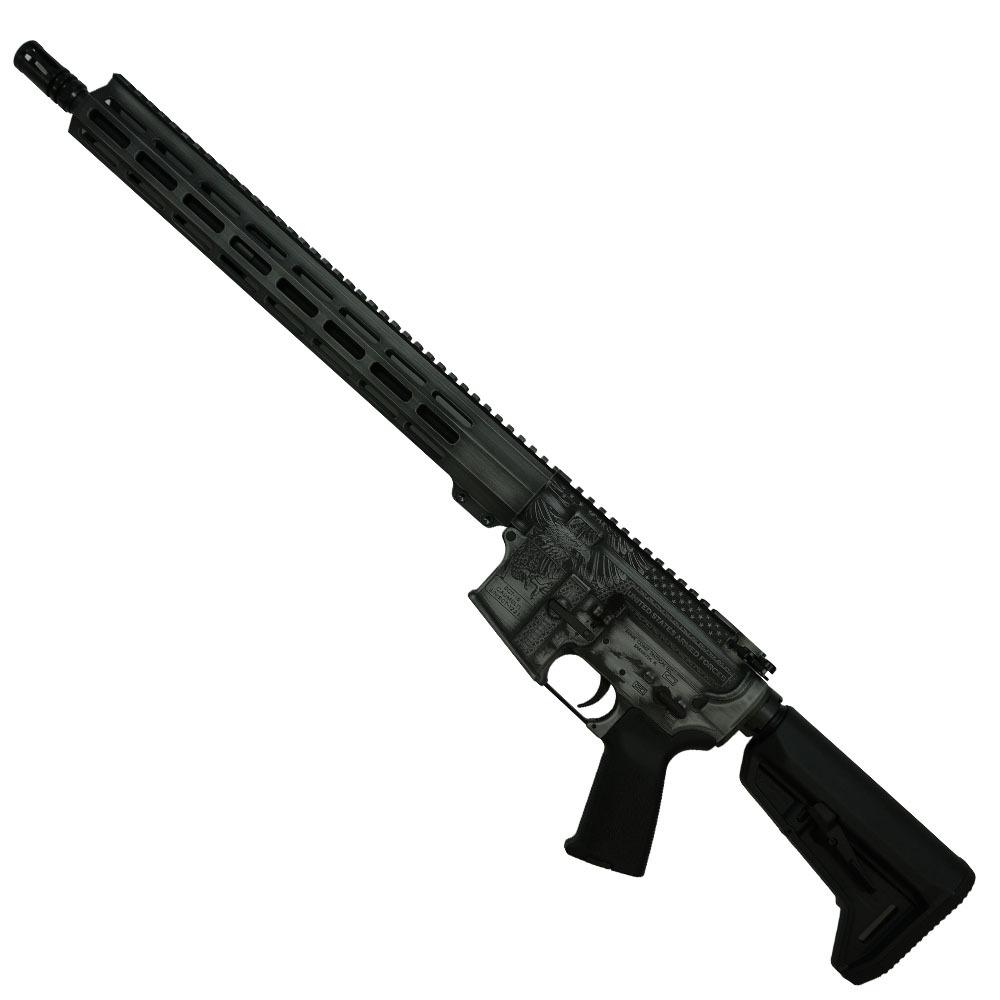 Shark Coast Tactical "Armed Forces Grey" AR-15 Rifle 5.56mm 30rd Magazine 16" Barrel 15" MLOK Handguard Picture of Shark Coast Tactical Armed Forces AR Military Grey AR 556