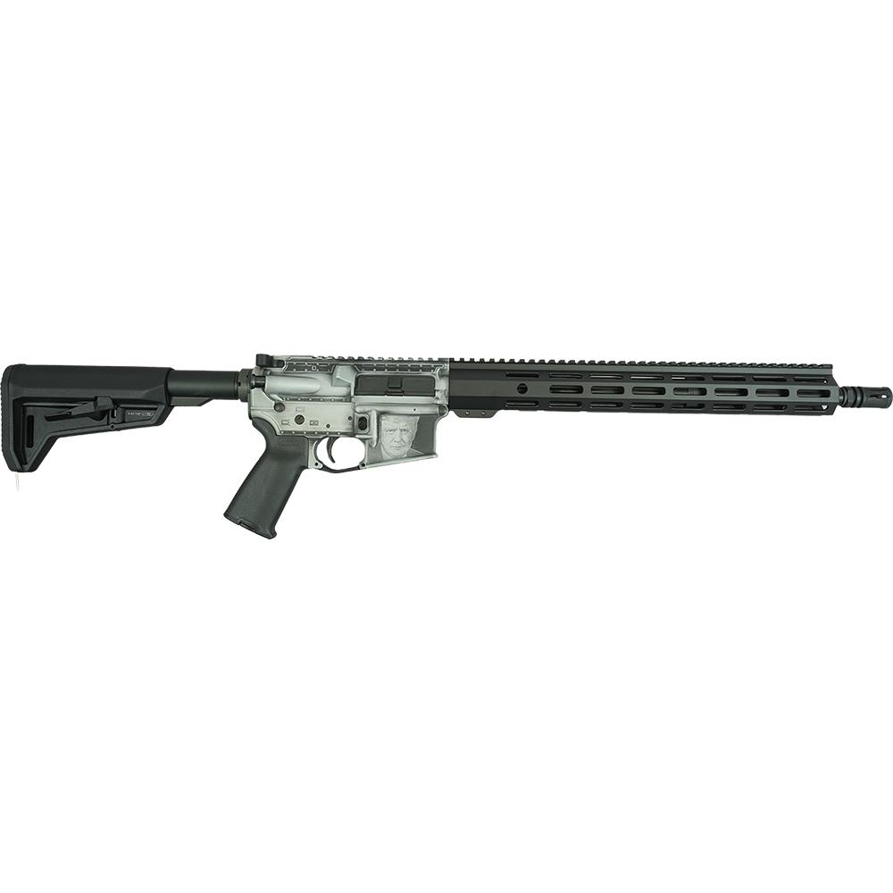 Shark Coast Trump 2.0 AR-15 Rifle w/SCC Lower 5.56 30rd Magazine 16" Barrel Distressed Silver Black