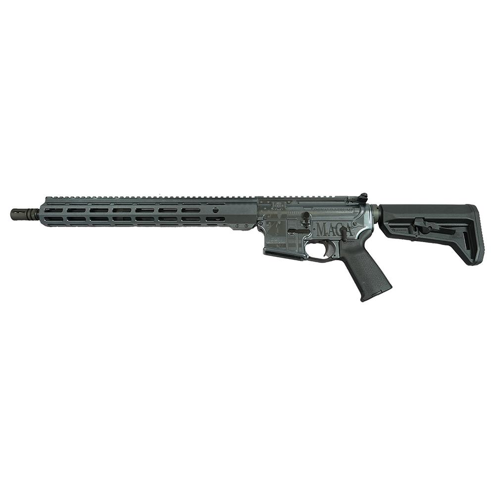 Shark Coast Trump 3.0 "Trump Fight Dark MAGA"  AR-15 Rifle 5.56mm 30rd Magazine 16" Barrel MLOK Rail Picture of Shark Coast Tactical Trump 3.0 Fight Dark MAGA AR-15 Exclusive Rifle 5.56 30rd mag