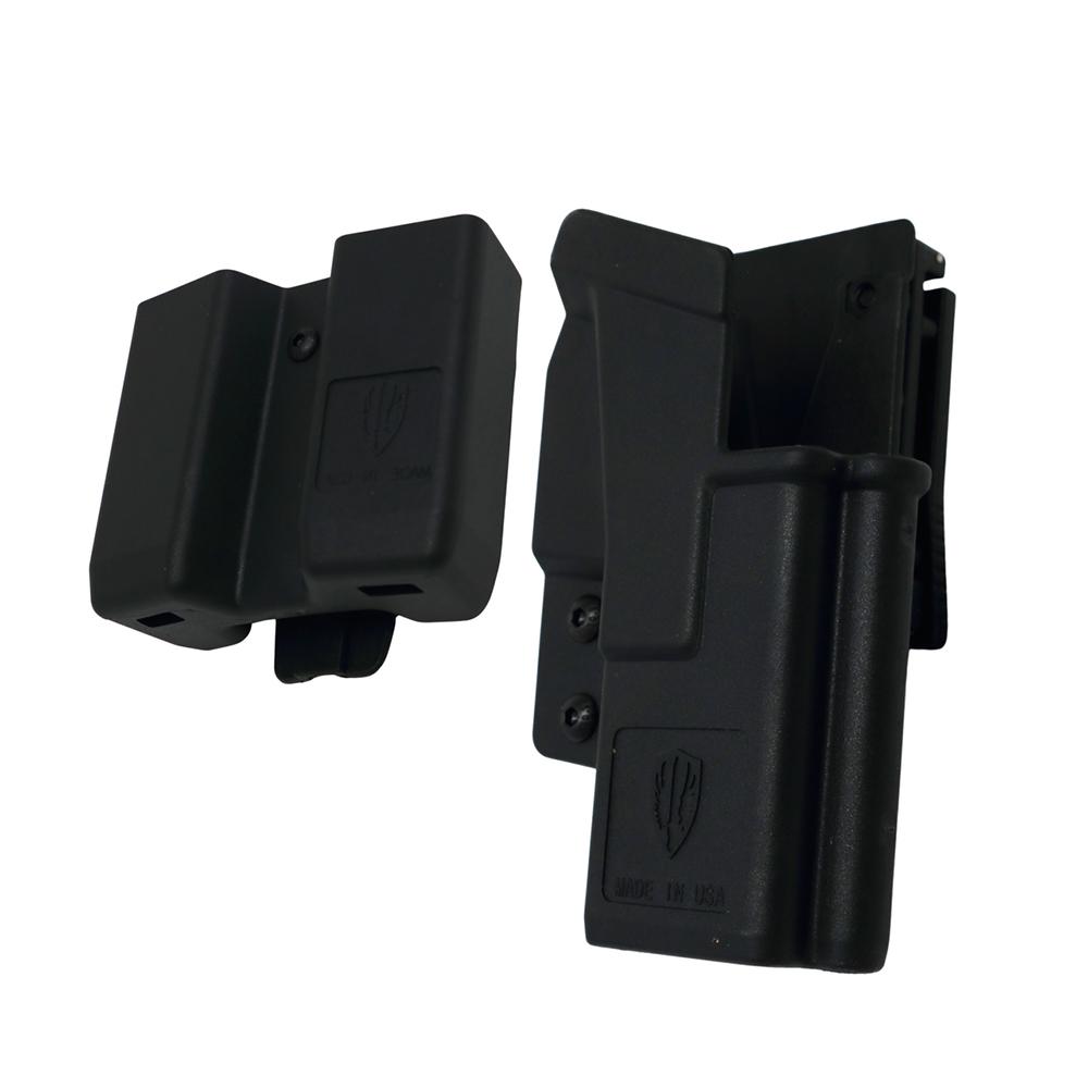 ProMag Archangel OWB Holster and Magazine Holster for Glock 19/23 Black RH Picture of Promag Mfg. Inc. PRO MAG ARCHANGEL GLOCK 19/23 OWB HLSTR/MAG CARRIER BLK PLYMR