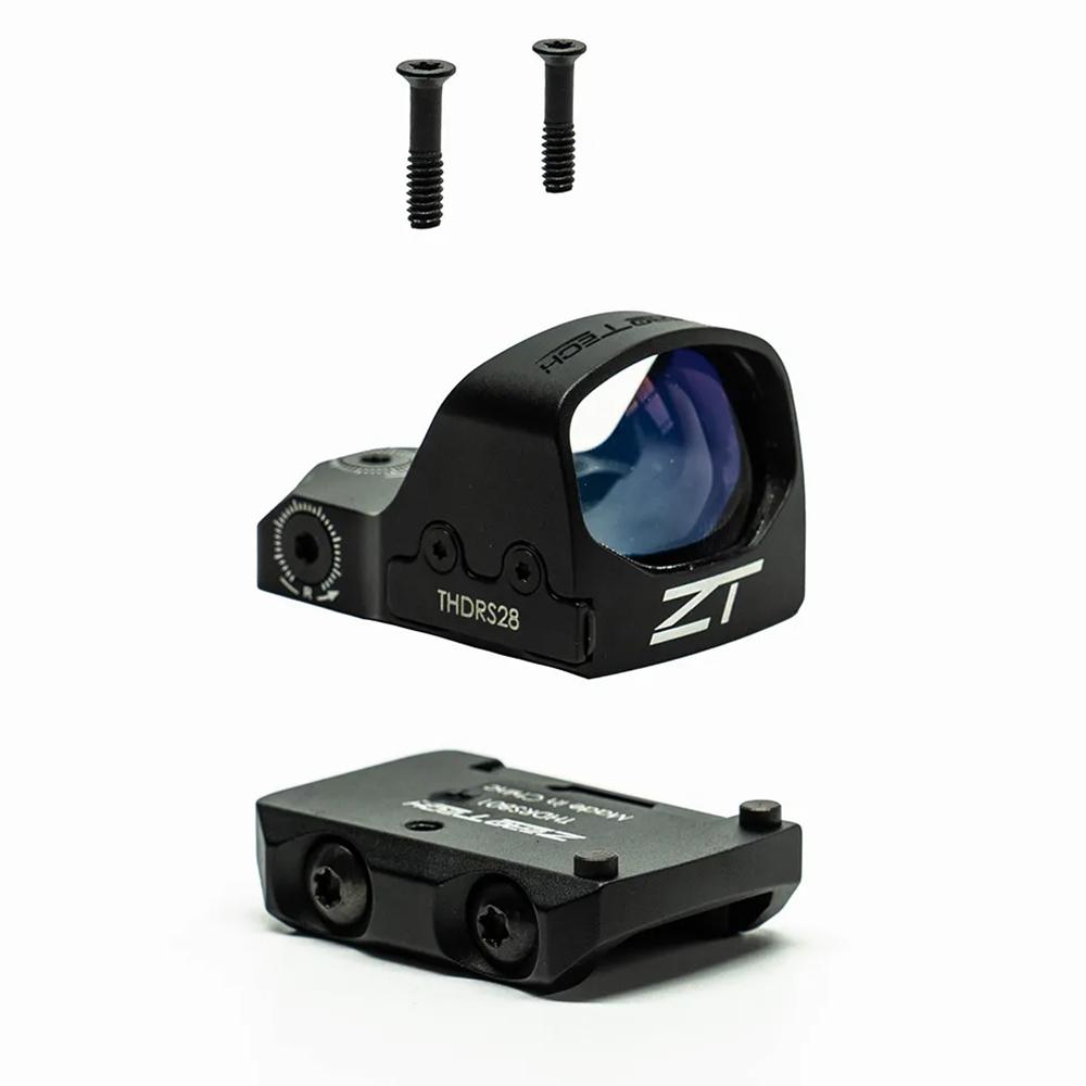 ZeroTech Thrive HD Green Dot Reflex Sight 3 MOA with Low Mount Picture of ZeroTech Zero Tech Thrive HD Black 1x 28mm x 20mm 3 MOA Green Dot Reticle