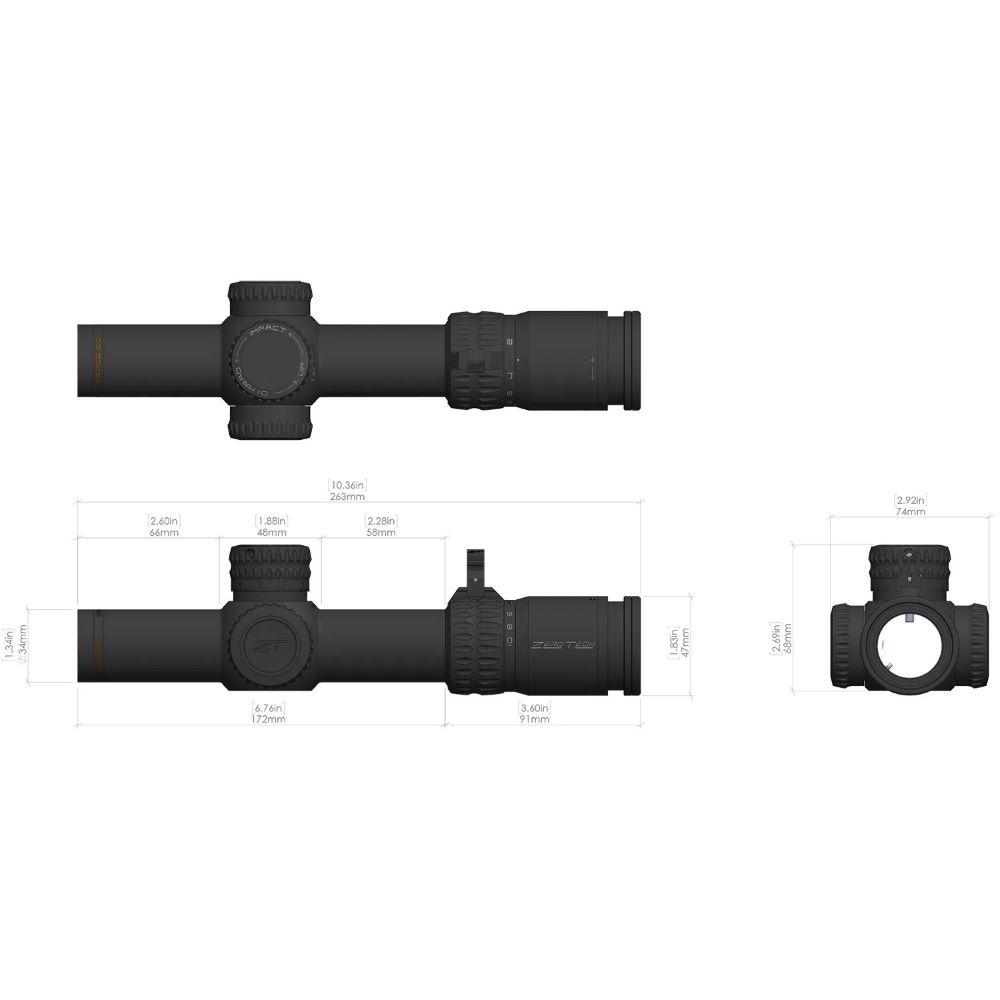 ZeroTech Optics Trace ED Rifle Scope 1-10X24 FFP 34mm MRAD LPVO RRP Picture of ZeroTech ZeroTech Optics Trace ED 1-10X24 FFP 34MM MRAD LPVO RRP
