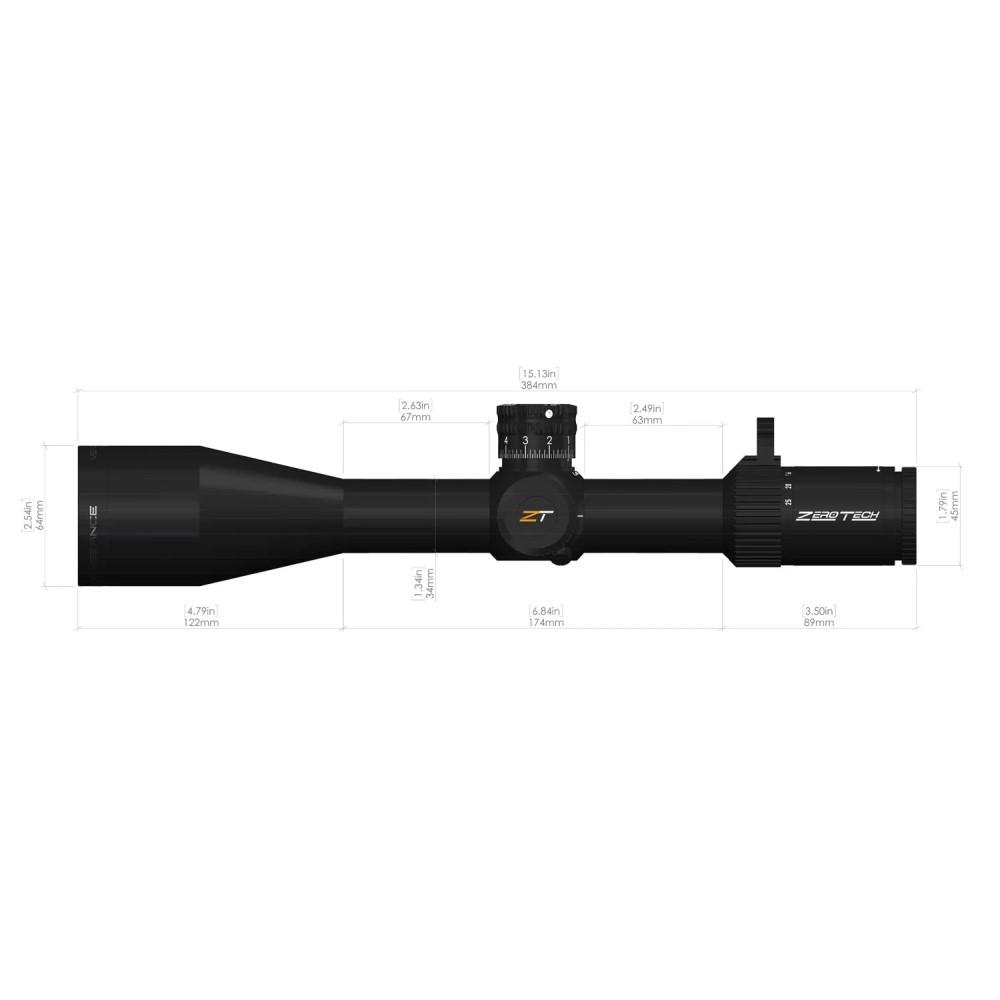 ZeroTech Vengeance Rifle Scope 5-25x56 34mm FFP RMG Non Illum. Black Picture of ZeroTech Vengeance Riflescope 5-25x56 RMG MIL 34mm