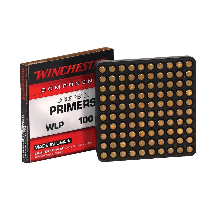Winchester Large Pistol Primers Picture of Winchester Ammunition WINCHESTER PRIMERS LARGE PISTOL 1000/CT