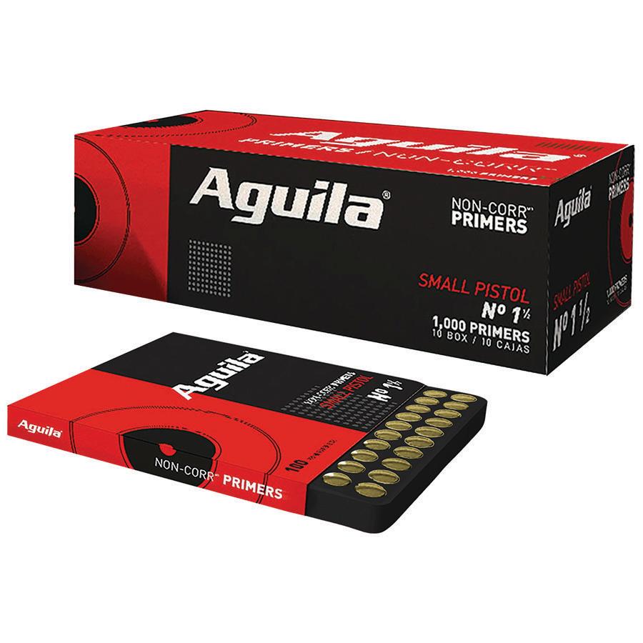 Aguila Small Pistol Primers No. 1 -1/2 1000/ct (Box) Picture of TXAT - DBA Aguila Ammunition Small Pistol Primers No. 1 -1/2 1000/box
