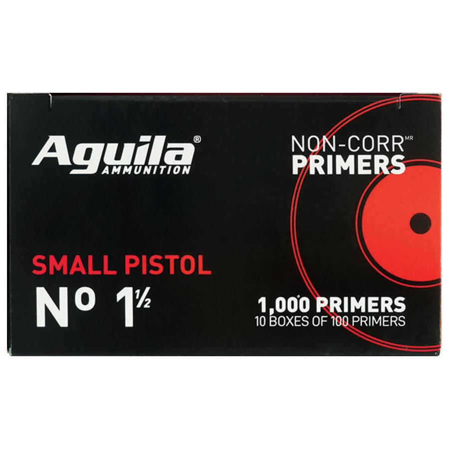Aguila Small Pistol Primers No. 1 -1/2 1000/ct (Box) Picture of TXAT - DBA Aguila Ammunition Small Pistol Primers No. 1 -1/2 1000/box