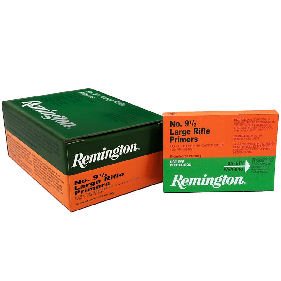 Remington Centerfire Primers-9-1/2 Large Rifle 1000/ct Picture of Remington Bulk Components REMINGTON PRIMER 9-1/2 LARGE RIFLE 1000/CT