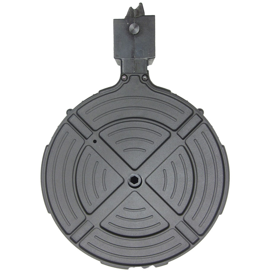 ATI German Sports Rotary Rifle Magazine Drum Ruger 10/22 .22 LR Black Polymer 110/rd Picture of American Tactical Inc-ATI ATI GSG ROTARY MAGAZINE 22LR 110-RD FITS RUGER 10/22