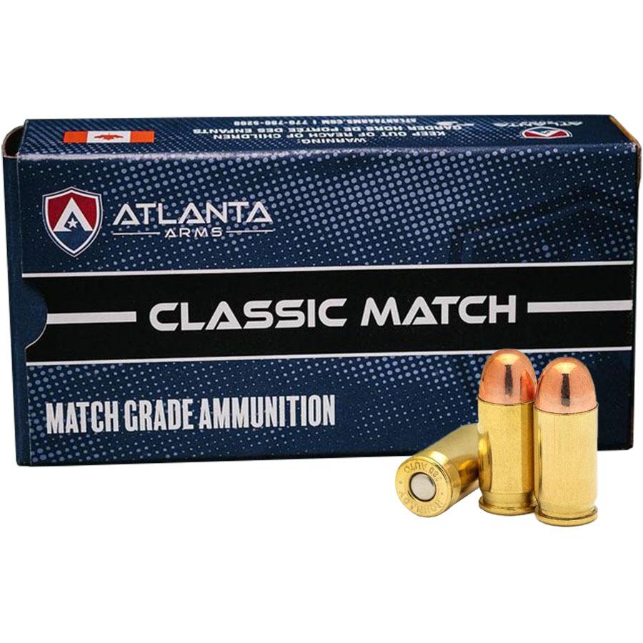 Atlanta Arms Classic Match Grade Ammo .380 ACP 100gr FMJ 800 fps 50/ct Picture of Atl Arms/ Specialty Cartridge Inc DBA ACME Specialty Cartridge Classic Match Grade Ammo 380 ACP 100GR FMJ 50/Rnds