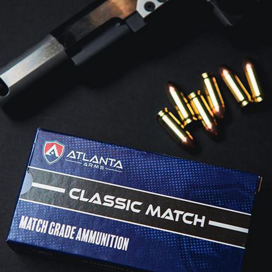 Atlanta Arms Classic Match Grade Ammo .380 ACP 100gr FMJ 800 fps 50/ct Picture of Atl Arms/ Specialty Cartridge Inc DBA ACME Specialty Cartridge Classic Match Grade Ammo 380 ACP 100GR FMJ 50/Rnds