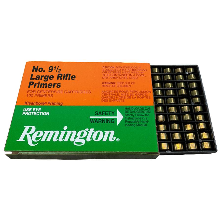 Remington Centerfire Primers-9-1/2 Large Rifle 1000/ct Picture of Remington Bulk Components REMINGTON PRIMER 9-1/2 LARGE RIFLE 1000/CT