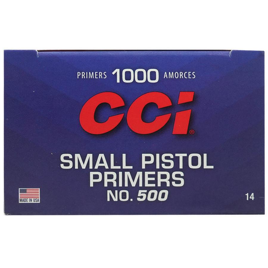 CCI Standard Primers #500 Small Pistol 1000/ct Picture of Cci CCI #500 STD SMALL PISTOL PRIMER 1000CT
