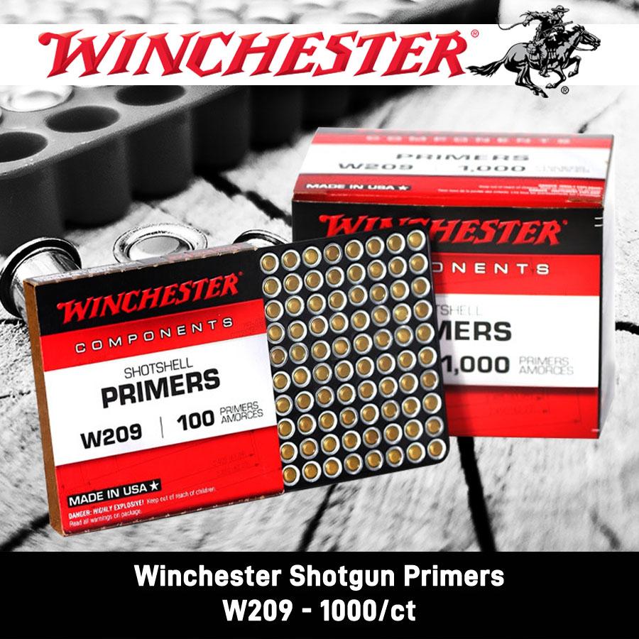 Winchester #209 Shotgun Primers Picture of Winchester Ammunition WINCHESTER PRIMERS #209 1000/CT