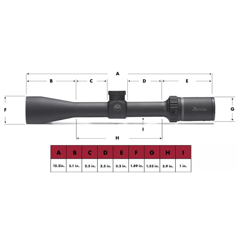 Burris Fullfield E1 Rifle Scope 3-9x40mm 1" SFP Ballistic Plex E1 Non Illum. Matte Black Picture of Burris Company Inc. FULLFIELD E1 3-9X40 BLPLEX