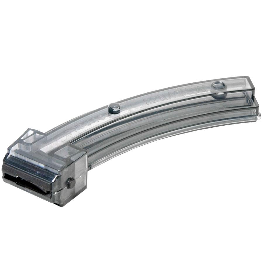 ProMag Ruger 10/22 Magazine .22 Magnum Smoke Polymer 23/rd Picture of Promag Mfg. Inc. PROMAG RUGER 10/22* .22 MAGNUM 23RD SMOKE POLYMER MAGAZINE