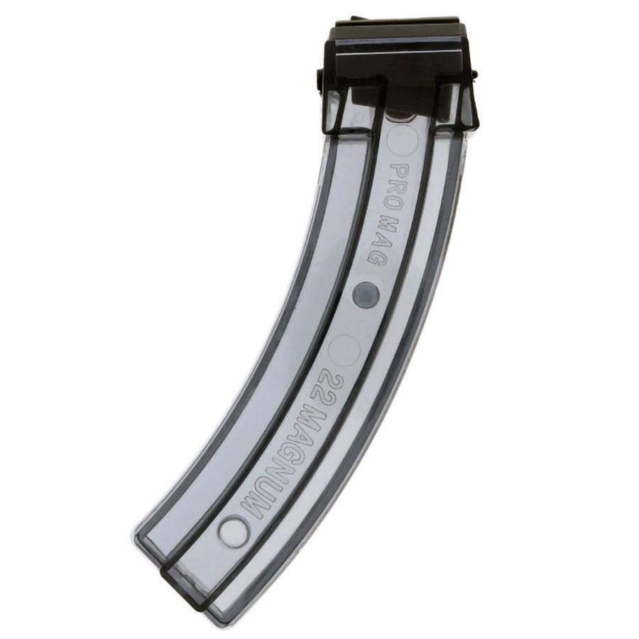 ProMag Ruger 10/22 Magazine .22 Magnum Smoke Polymer 23/rd Picture of Promag Mfg. Inc. PROMAG RUGER 10/22* .22 MAGNUM 23RD SMOKE POLYMER MAGAZINE