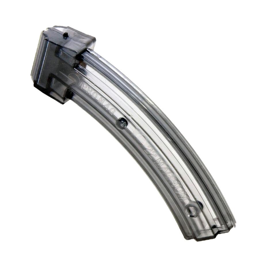 ProMag Ruger 10/22 Magazine .22 Magnum Smoke Polymer 23/rd Picture of Promag Mfg. Inc. PROMAG RUGER 10/22* .22 MAGNUM 23RD SMOKE POLYMER MAGAZINE