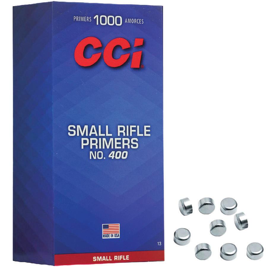 CCI Standard Primers #400 Small Rifle - 1000/ct Picture of Cci CCI #400 STD SMALL RIFLE PRIMER 1000CT