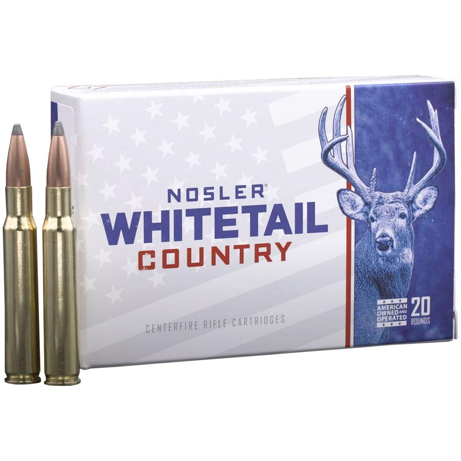 Nosler Whitetail Country Rifle Ammunition 6.5 Creedmoor 140gr SP 2650 fps 20/ct Picture of Nosler Bullets Inc. Nosler WCA-6.5mm Creedmoor 140g SB SP (20ct) Ammo