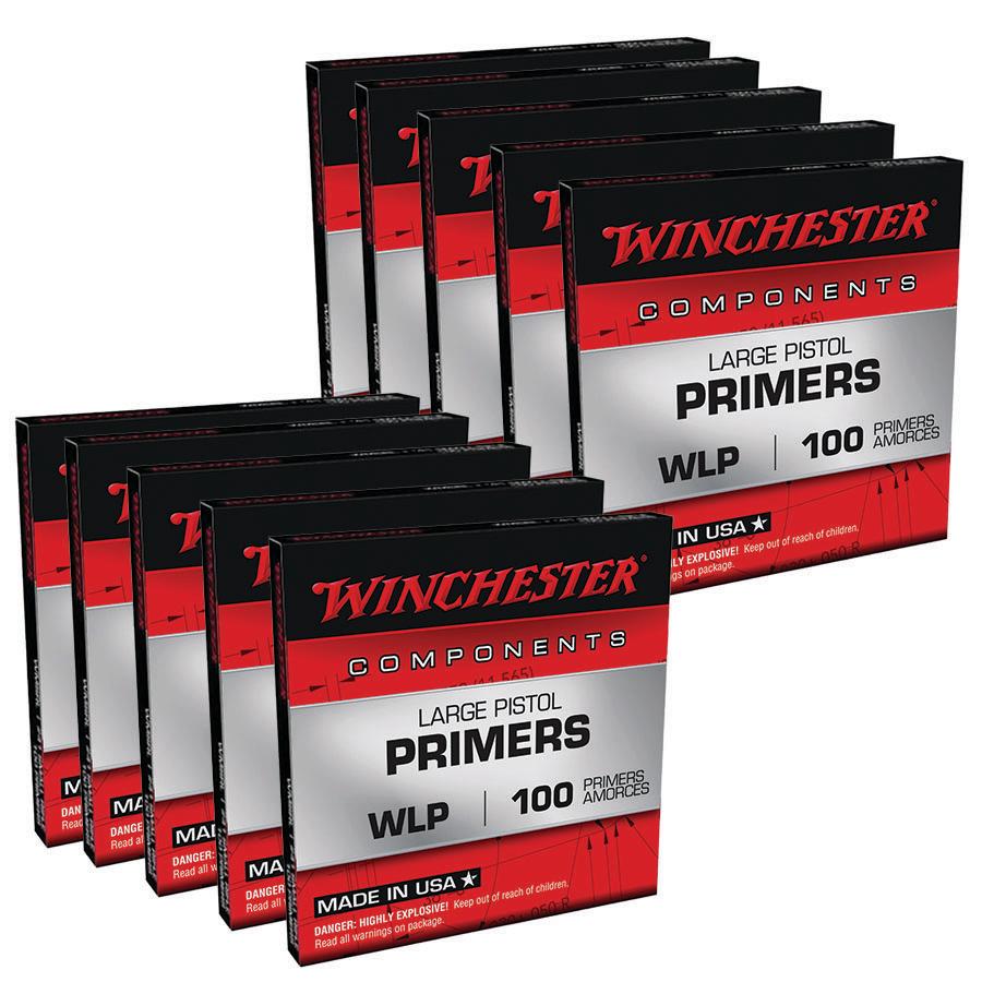 Winchester Large Pistol Primers Picture of Winchester Ammunition WINCHESTER PRIMERS LARGE PISTOL 1000/CT