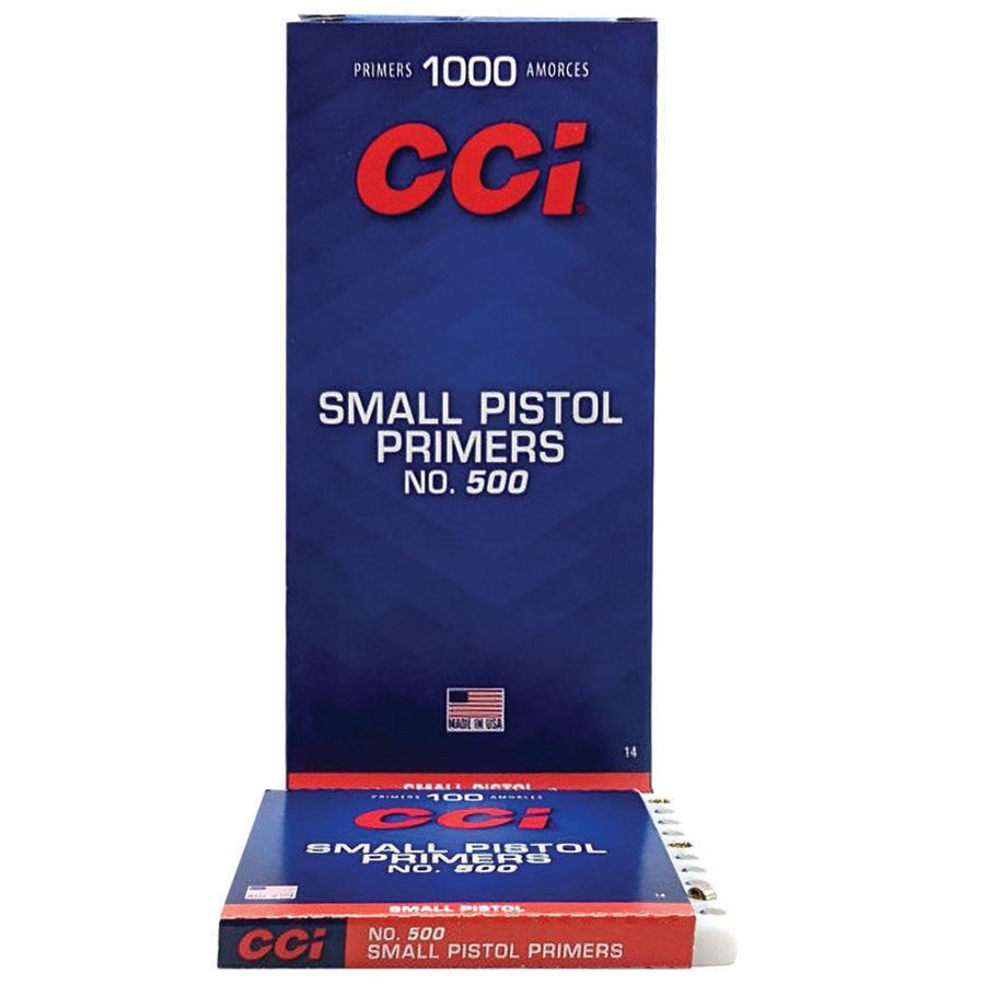CCI Standard Primers #500 Small Pistol 1000/ct Picture of Cci CCI #500 STD SMALL PISTOL PRIMER 1000CT
