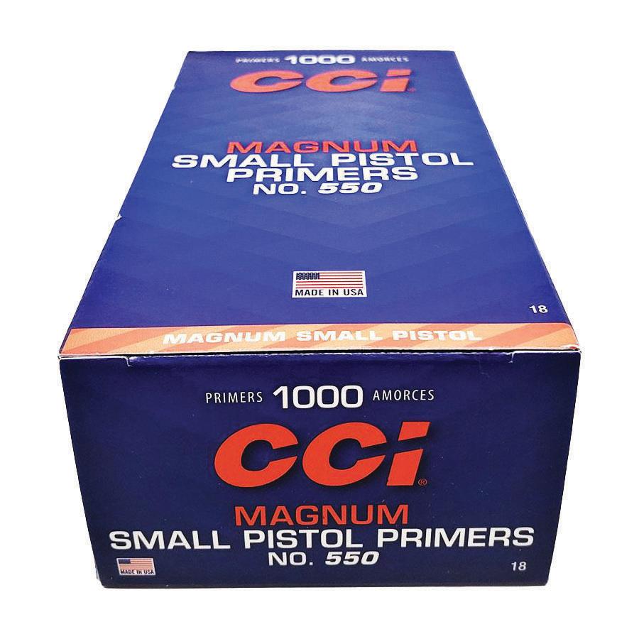 CCI Standard Primers #550 Magnum Small Pistol 1000/ct Picture of Cci CCI #550 MAG SMALL PISTOL PRIMER 1000CT