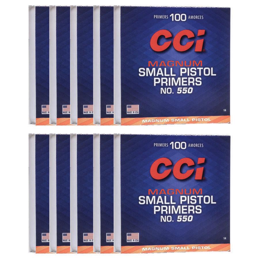 CCI Standard Primers #550 Magnum Small Pistol 1000/ct Picture of Cci CCI #550 MAG SMALL PISTOL PRIMER 1000CT
