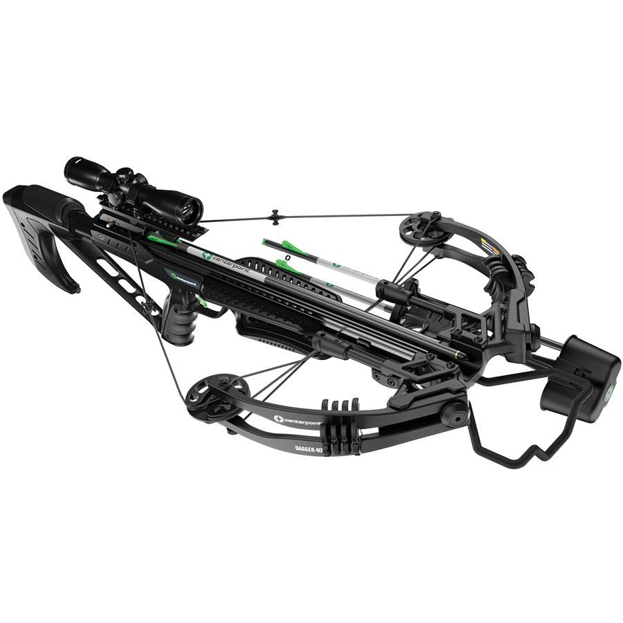 Centerpoint Dagger 405 Crossbow 4x32 illum Scope / Whisper Silencing & Accessories Package Picture of Ravin Crossbows Centerpoint Dagger 405 Crossbow