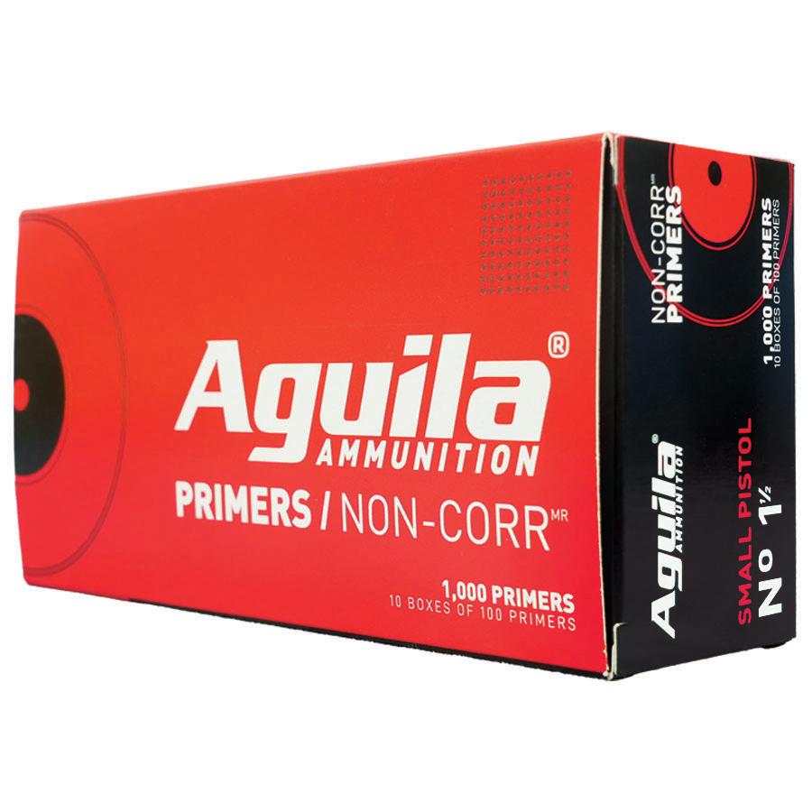 Aguila Small Pistol Primers No. 1 -1/2 1000/ct (Box) Picture of TXAT - DBA Aguila Ammunition Small Pistol Primers No. 1 -1/2 1000/box