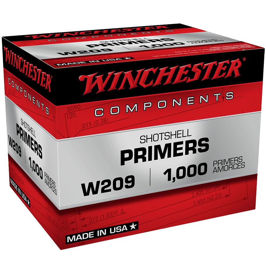 Winchester #209 Shotgun Primers Picture of Winchester Ammunition WINCHESTER PRIMERS #209 1000/CT