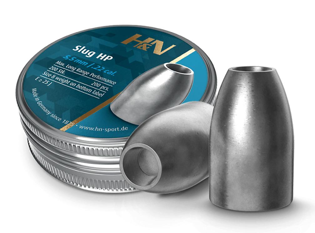 H&N Slug HP .22 Caliber 5.53 mm Head 27 gr 200 Count