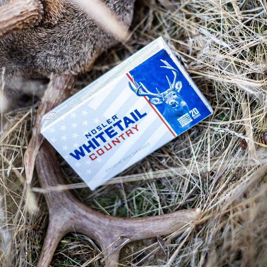 Nosler Whitetail Country Rifle Ammunition .270 Win 130gr SP 3060 fps 20/ct Picture of Nosler Bullets Inc. Nosler WCA-270 Win 130g SB SP (20ct) Ammo