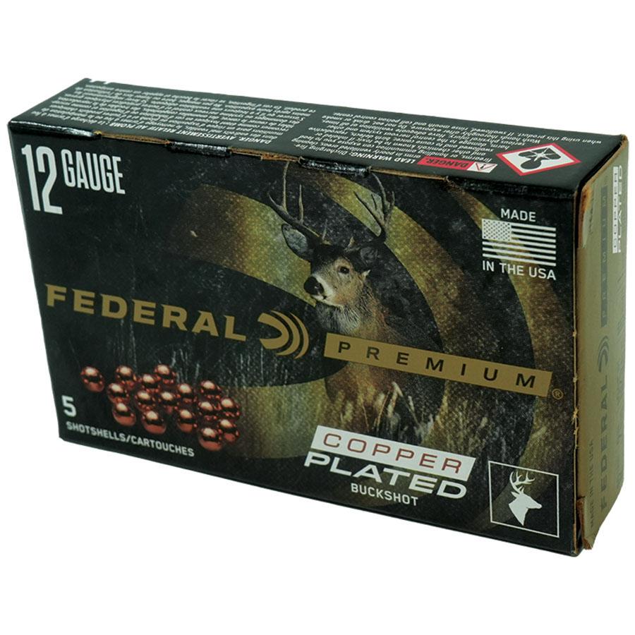 Federal Premium Vital-Shok 1 Buckshot 12 ga 2-3/4" Max 16 Pellets Ammo 5/ct Picture of Federal Cartridge Co. FEDERAL PREMIUM VITAL-SHOK 1 BUCKSHOT 12GA 2-3/4" MAX 16 PELLETS AMMO 5RD