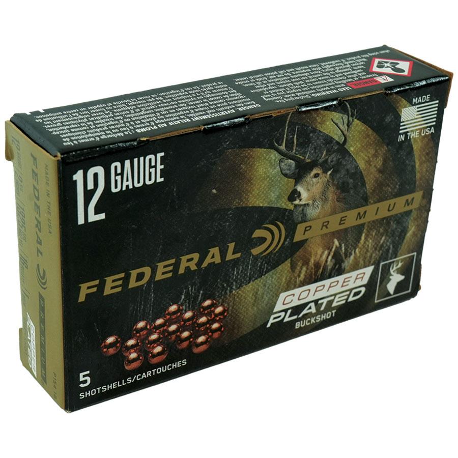 Federal Premium Vital-Shok 1 Buckshot 12 ga 2-3/4" Max 16 Pellets Ammo 5/ct Picture of Federal Cartridge Co. FEDERAL PREMIUM VITAL-SHOK 1 BUCKSHOT 12GA 2-3/4" MAX 16 PELLETS AMMO 5RD