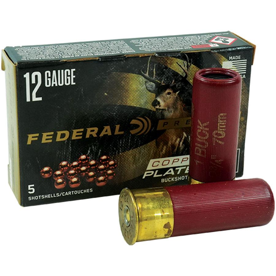 Federal Premium Vital-Shok 1 Buckshot 12 ga 2-3/4" Max 16 Pellets Ammo 5/ct Picture of Federal Cartridge Co. FEDERAL PREMIUM VITAL-SHOK 1 BUCKSHOT 12GA 2-3/4" MAX 16 PELLETS AMMO 5RD