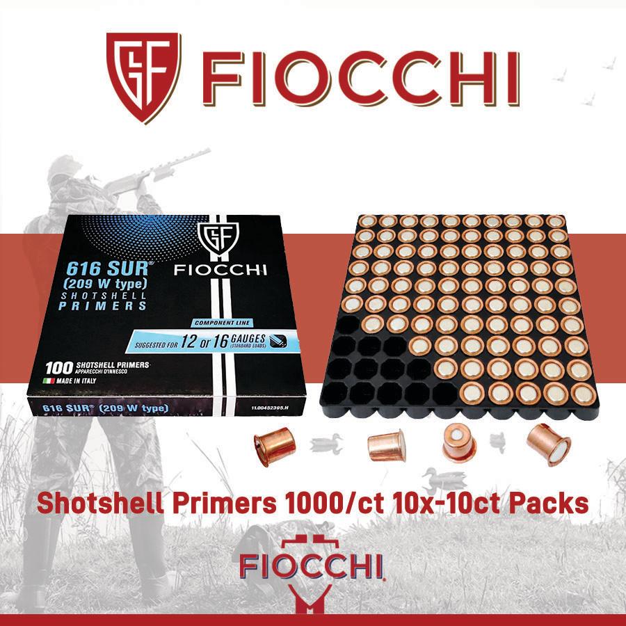 Fiocchi Shotshell Primers 1000/ct Picture of Fiocchi Ammunition FIOCCHI Shotshell Primers 1000/BOX 12162028410
