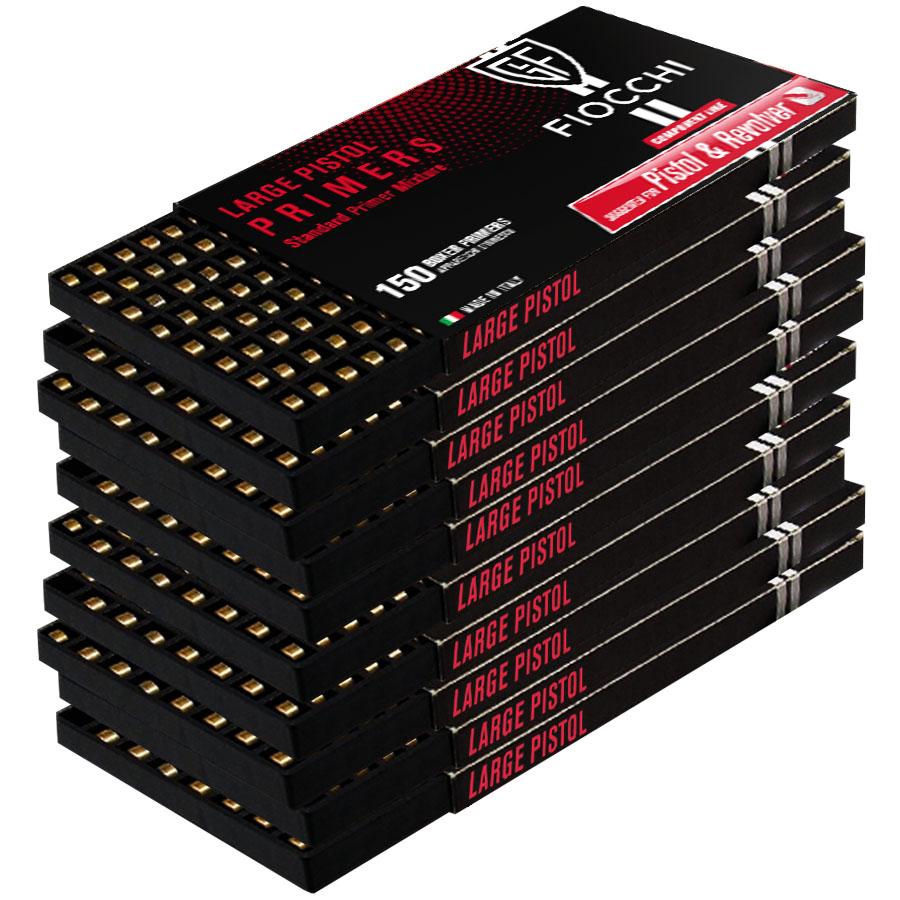 Fiocchi Large Pistol Primers - 1500/ct Picture of Fiocchi Ammunition Fiocchi Large Pistol Primers 1500 per Box