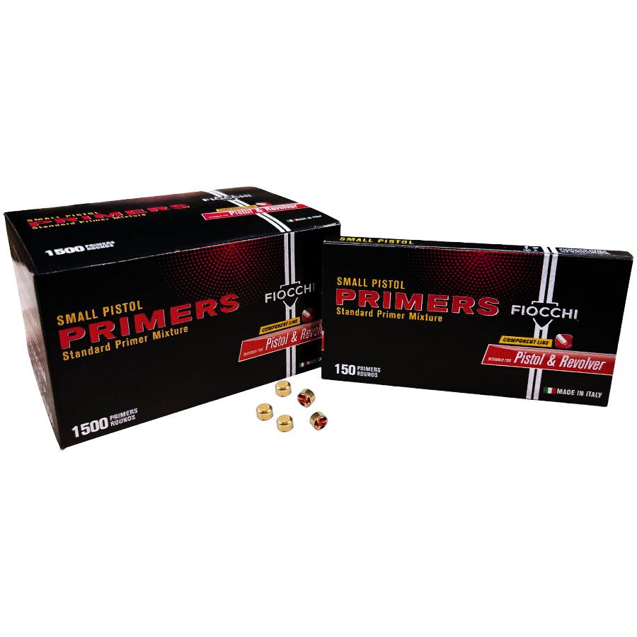 Fiocchi Small Pistol Primers - 1500/ct Picture of Fiocchi Ammunition Fiocchi Small Pistol Primers 1500 per Box