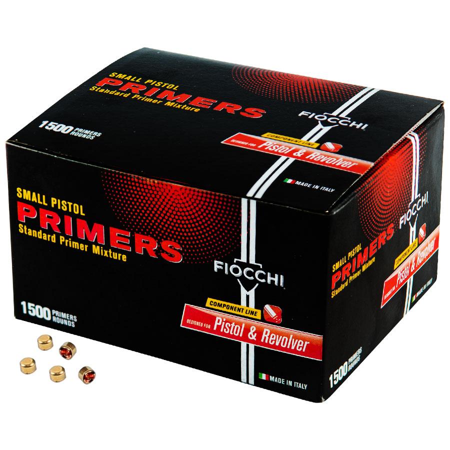 Fiocchi Small Pistol Primers - 1500/ct Picture of Fiocchi Ammunition Fiocchi Small Pistol Primers 1500 per Box