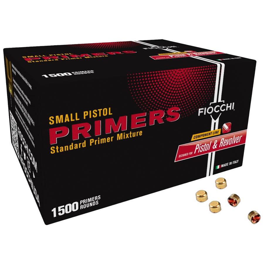 Fiocchi Small Pistol Primers - 1500/ct Picture of Fiocchi Ammunition Fiocchi Small Pistol Primers 1500 per Box