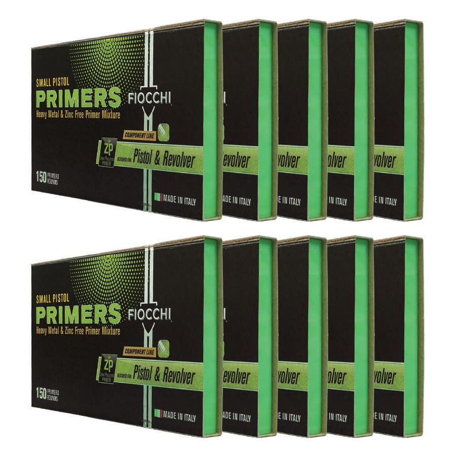 Fiocchi Zero Pollution Small Pistol Primers 1500/ct Picture of Fiocchi Ammunition Fiocchi Zero Pollution Small Pistol Primers 1500 per Box