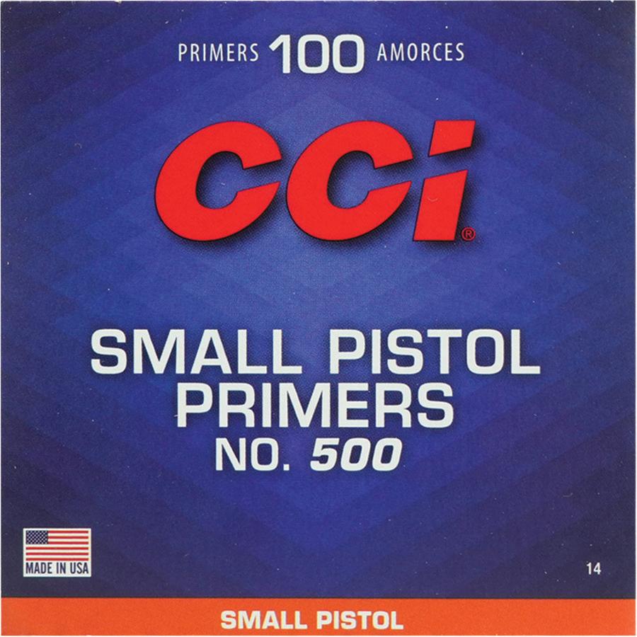 CCI Standard Primers #500 Small Pistol 1000/ct Picture of Cci CCI #500 STD SMALL PISTOL PRIMER 1000CT