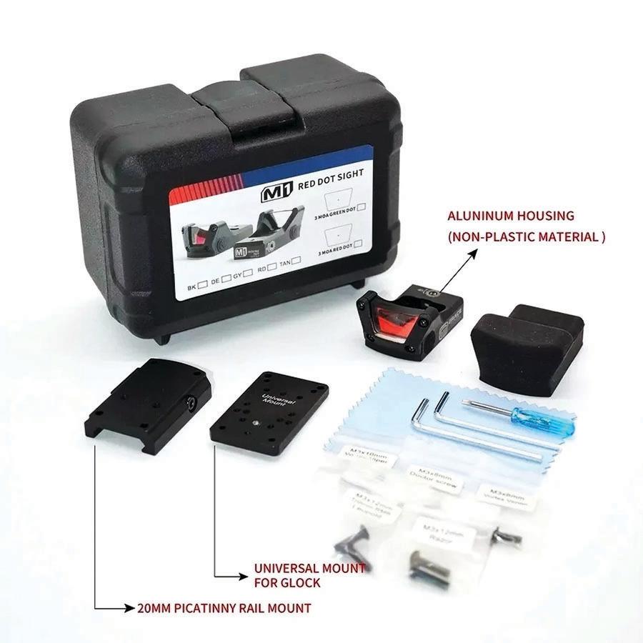 Grace Optics M1 Micro Reflex 3MOA Red Sight Black Picture of G5 Outdoors G5 Grace Optics Micro Reflex 3MOA RED Sight