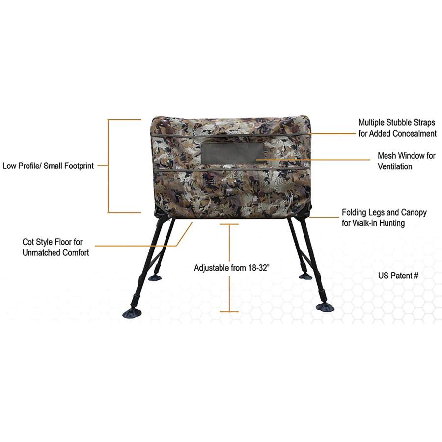 MOmarsh Invisi-Lab Dog Blind Optifade Marsh Picture of Higdon Outdoors MOmarsh Invisi-Lab (Optifade Marsh)