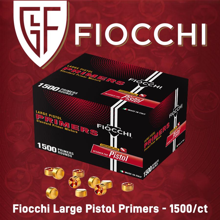 Fiocchi Large Pistol Primers - 1500/ct Picture of Fiocchi Ammunition Fiocchi Large Pistol Primers 1500 per Box